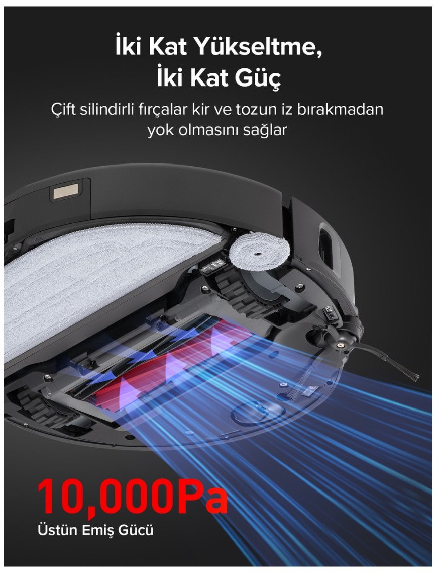 Roborock S8 Maxv Ultra Akıllı Robot Süpürge Siyah